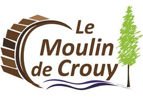 Logo Le Moulin de Crouy avec moulin stylisé