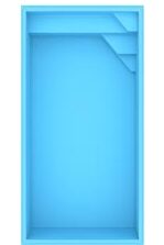 Cadre rectangulaire bleu avec coin replié
